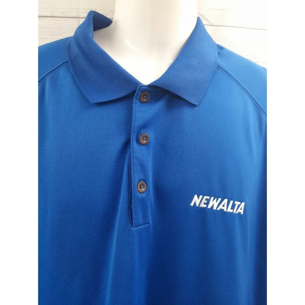 NIKE GOLF Tour Performance Blue DRI-FIT Golf Polo Shirt Newalta XXL